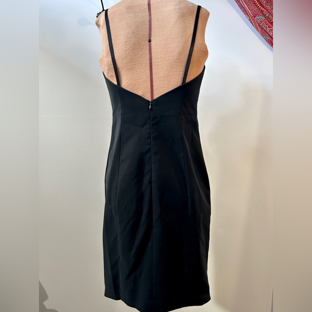Laundry by Shelli Segal Vintage black sweetheart spaghetti strap dress size 4 - Picture 7 of 15
